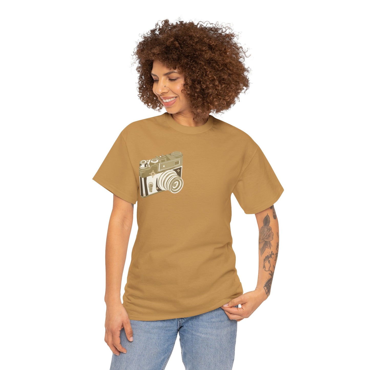 Unisex Camera Heavy Cotton Tee