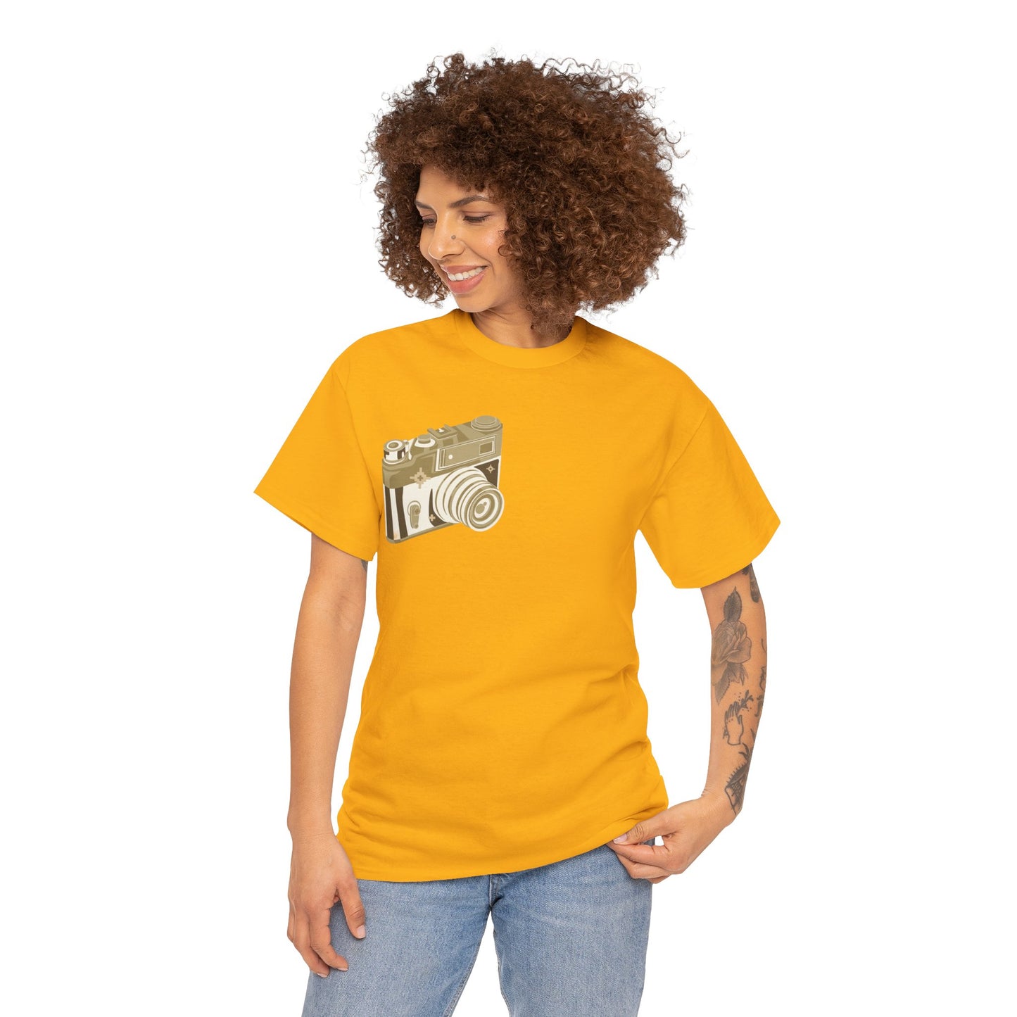 Unisex Camera Heavy Cotton Tee