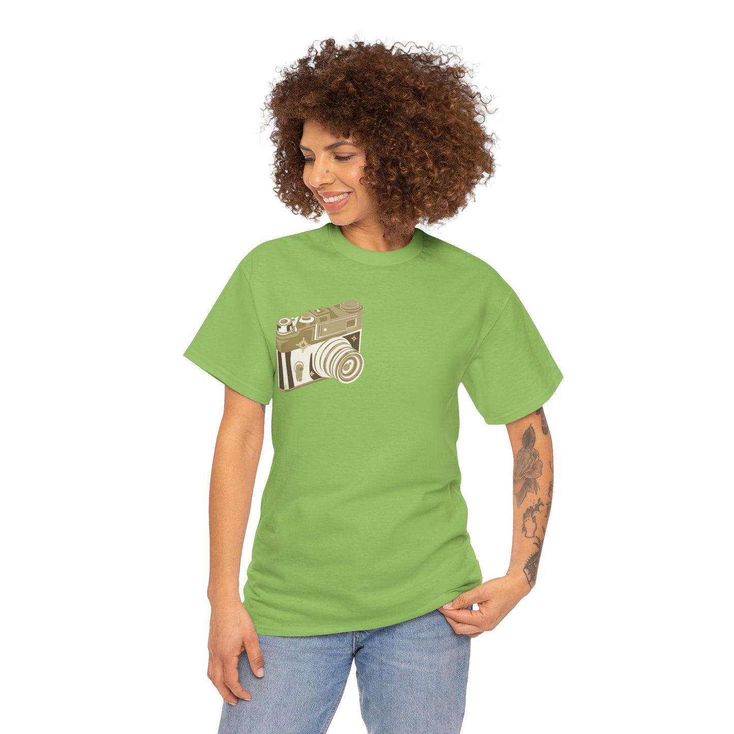 Unisex Camera Heavy Cotton Tee