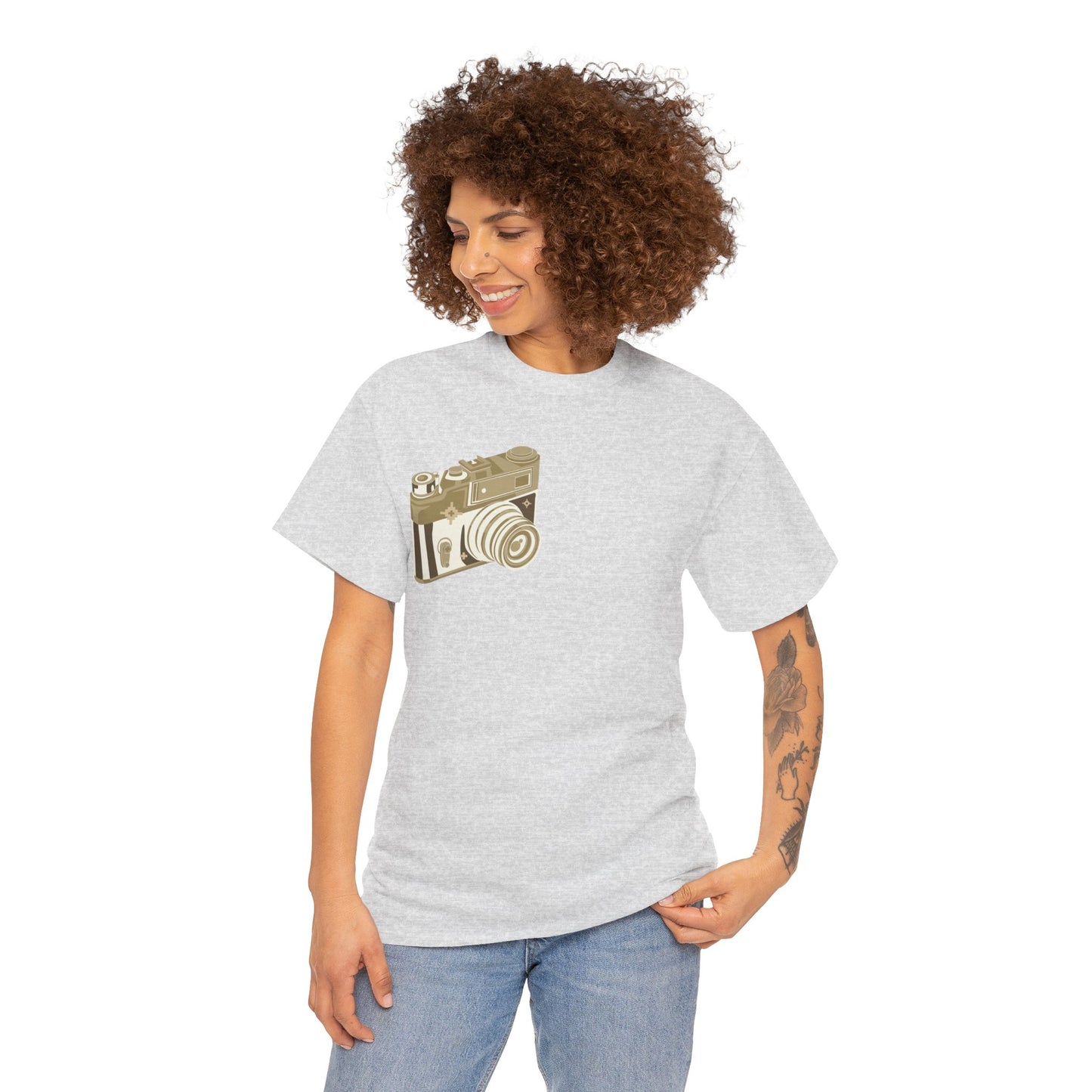 Unisex Camera Heavy Cotton Tee