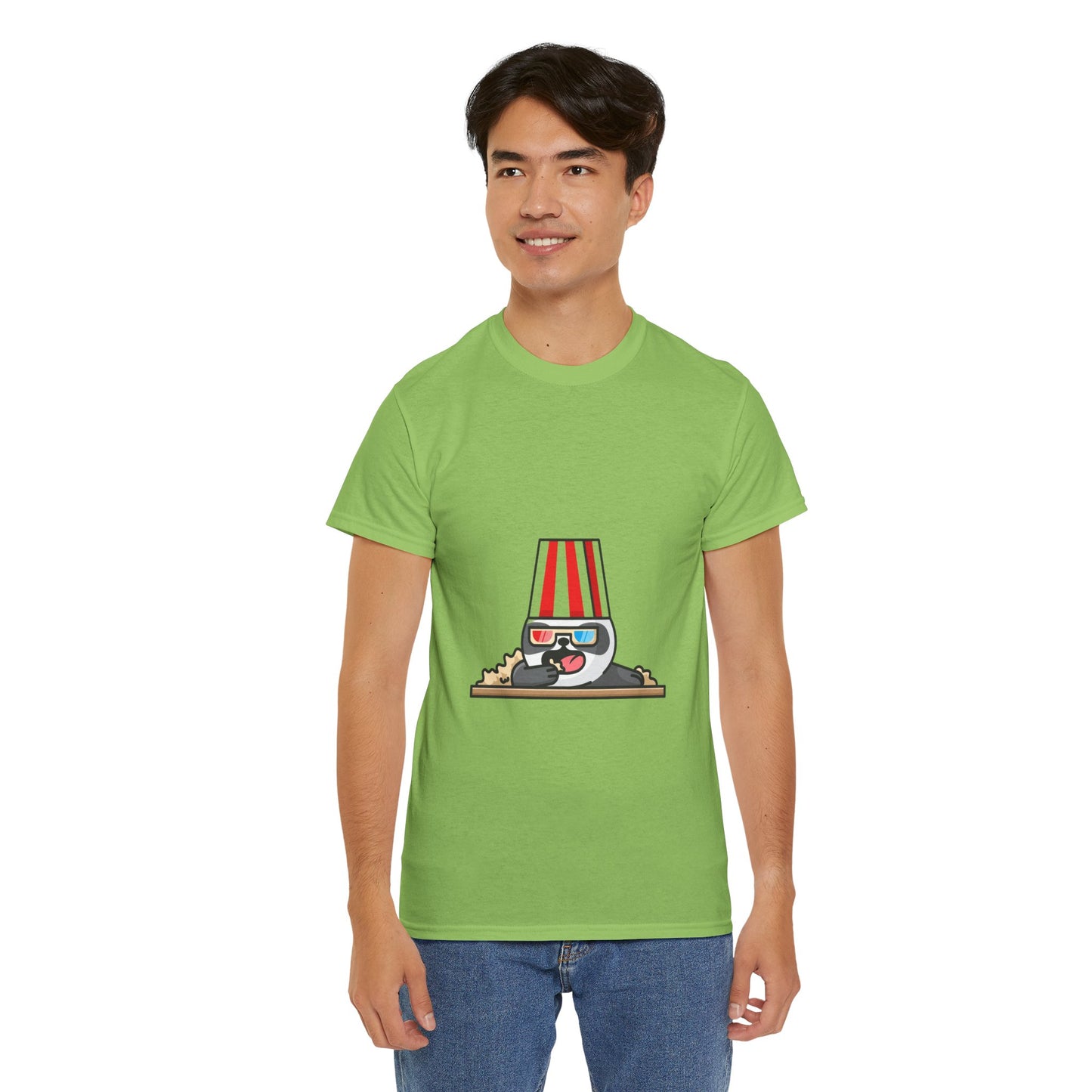 Unisex Panda Movie Popcorn Heavy Cotton Tee