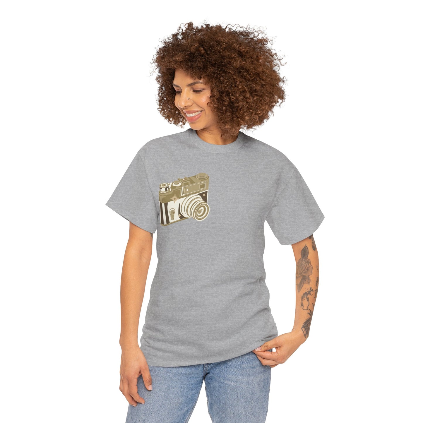 Unisex Camera Heavy Cotton Tee
