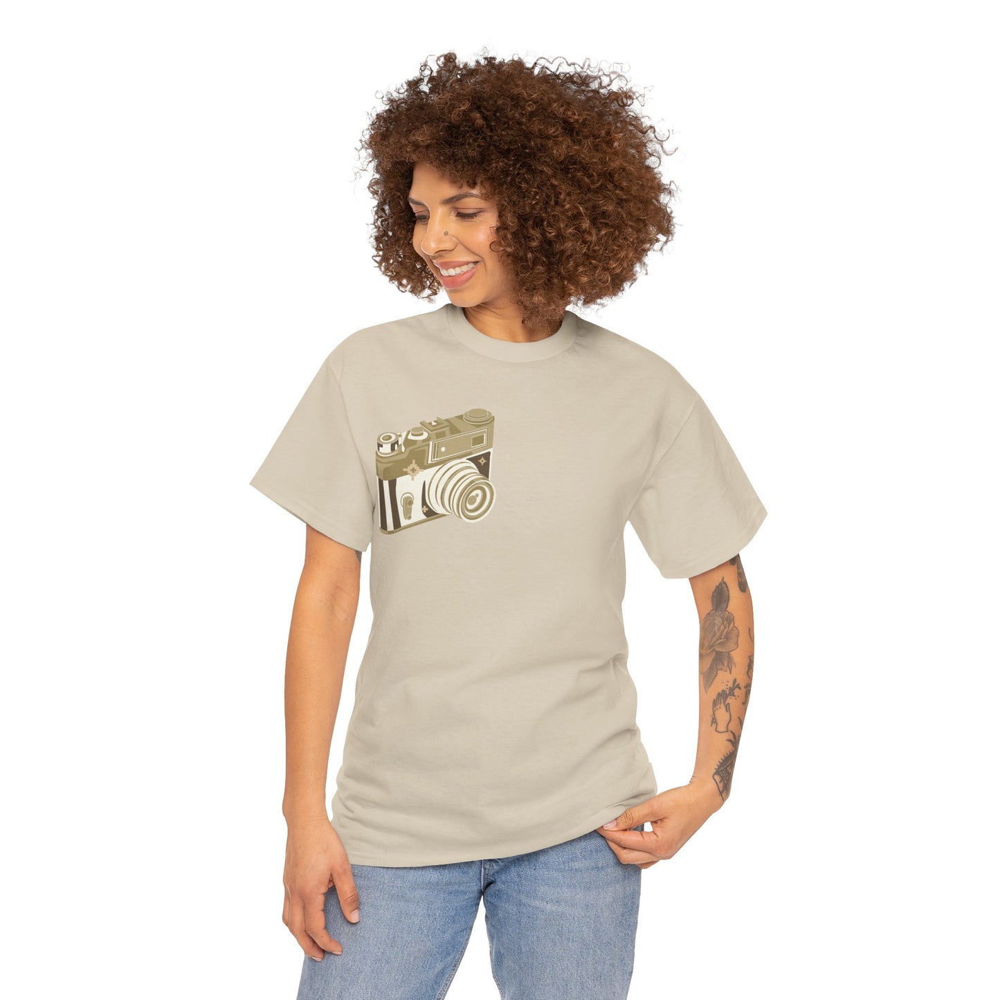Unisex Camera Heavy Cotton Tee