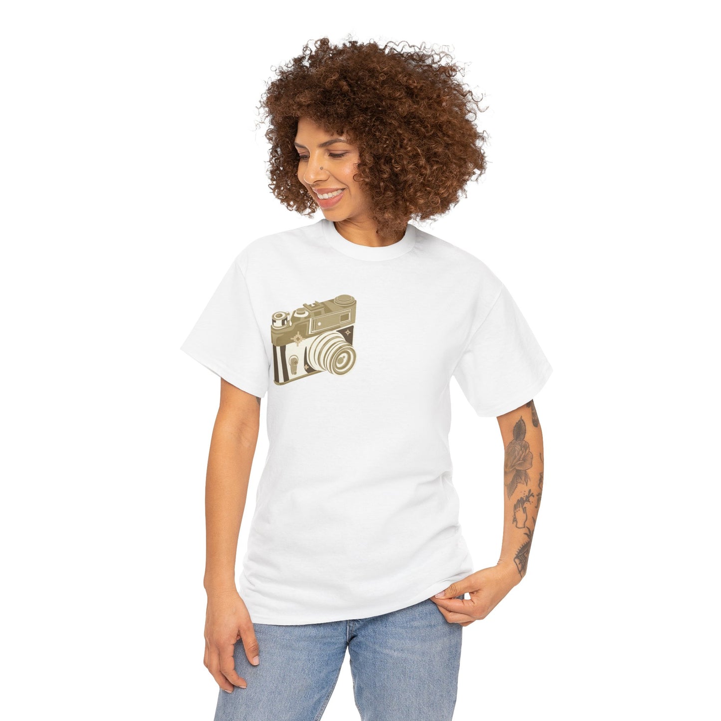 Unisex Camera Heavy Cotton Tee