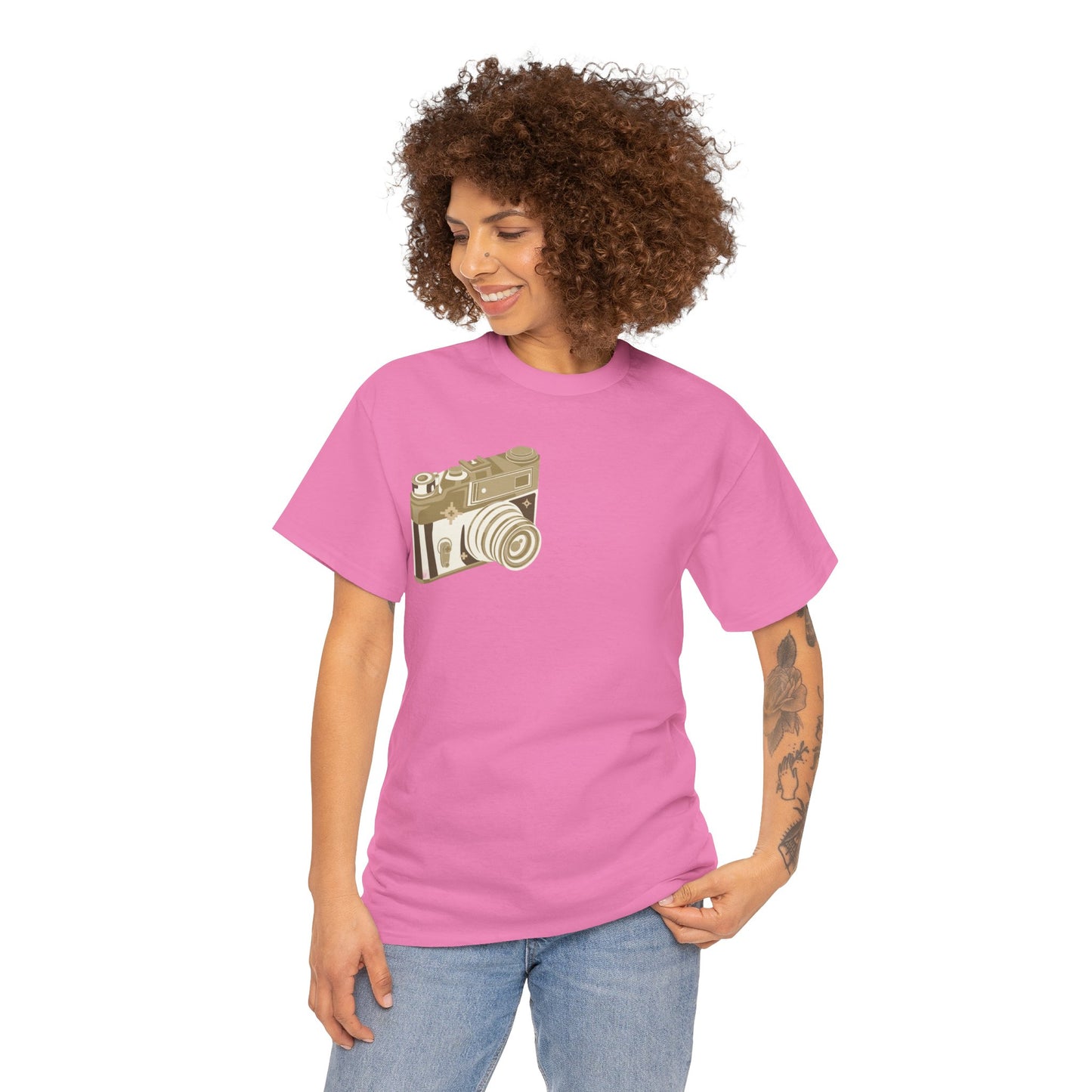Unisex Camera Heavy Cotton Tee