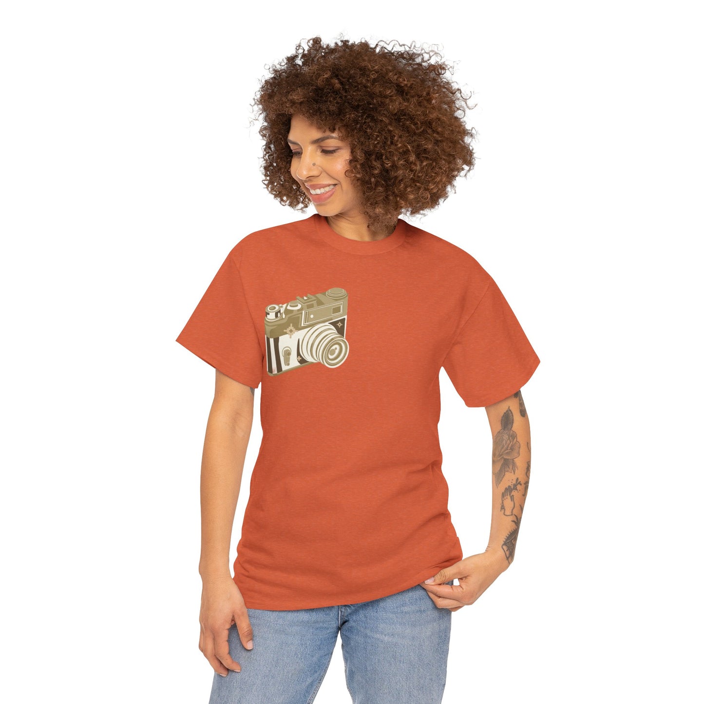 Unisex Camera Heavy Cotton Tee