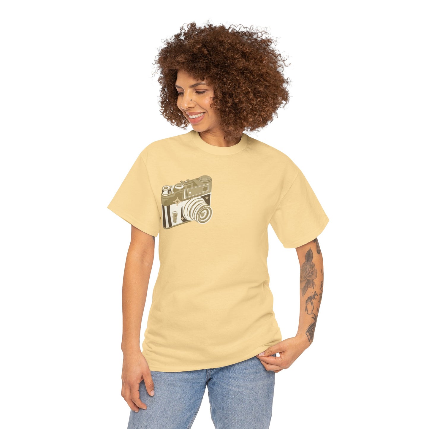 Unisex Camera Heavy Cotton Tee