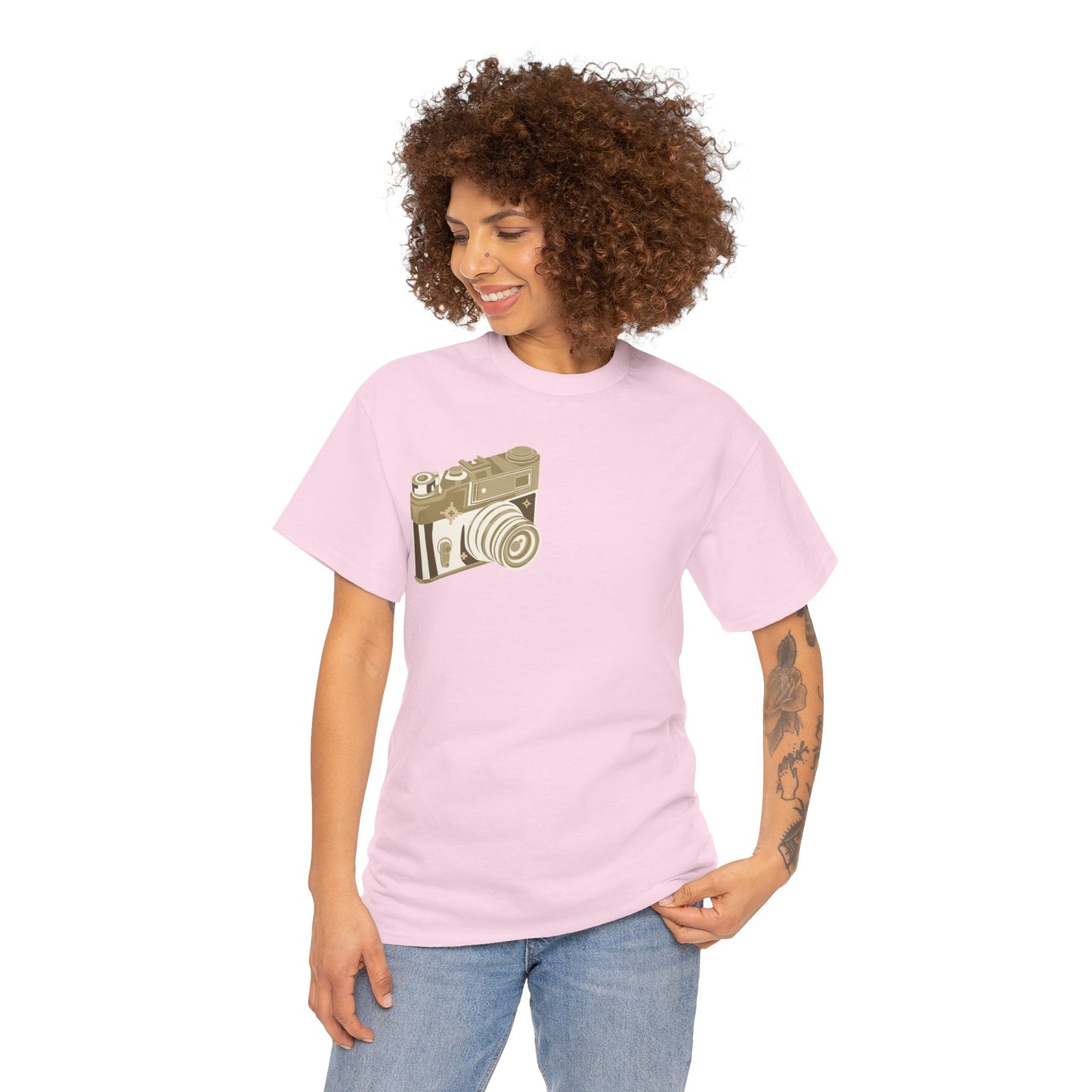 Unisex Camera Heavy Cotton Tee