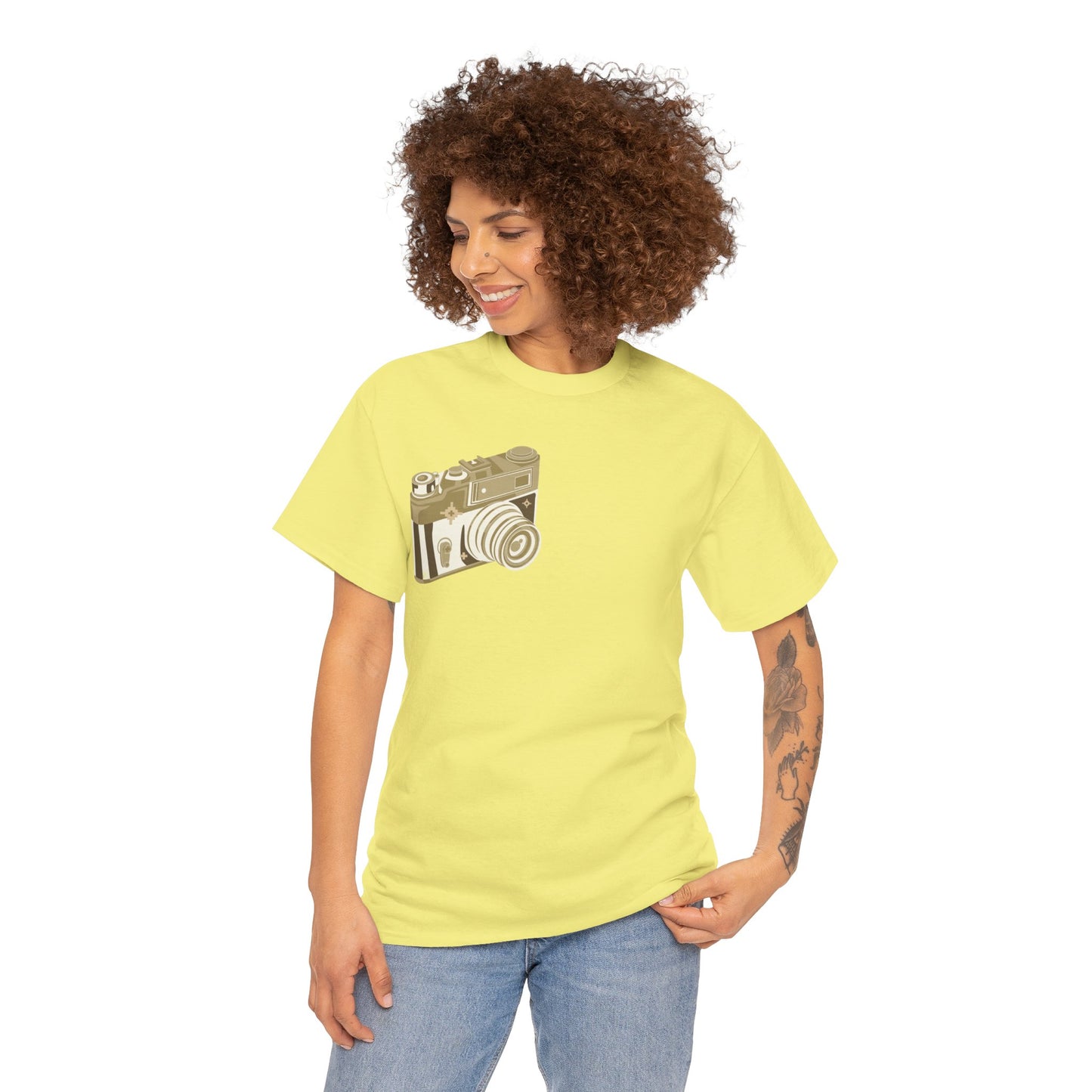 Unisex Camera Heavy Cotton Tee