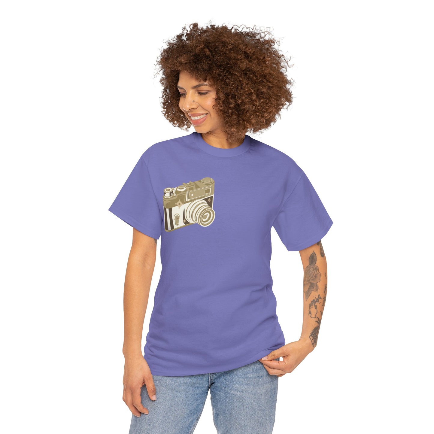 Unisex Camera Heavy Cotton Tee