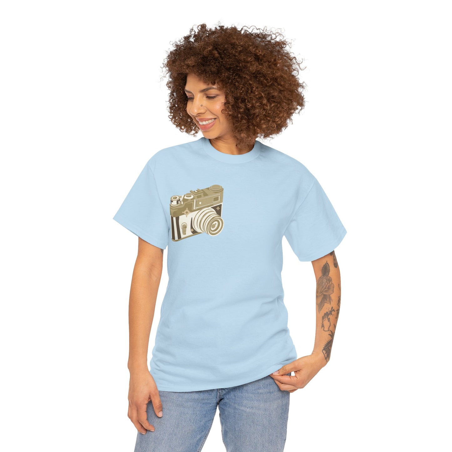 Unisex Camera Heavy Cotton Tee