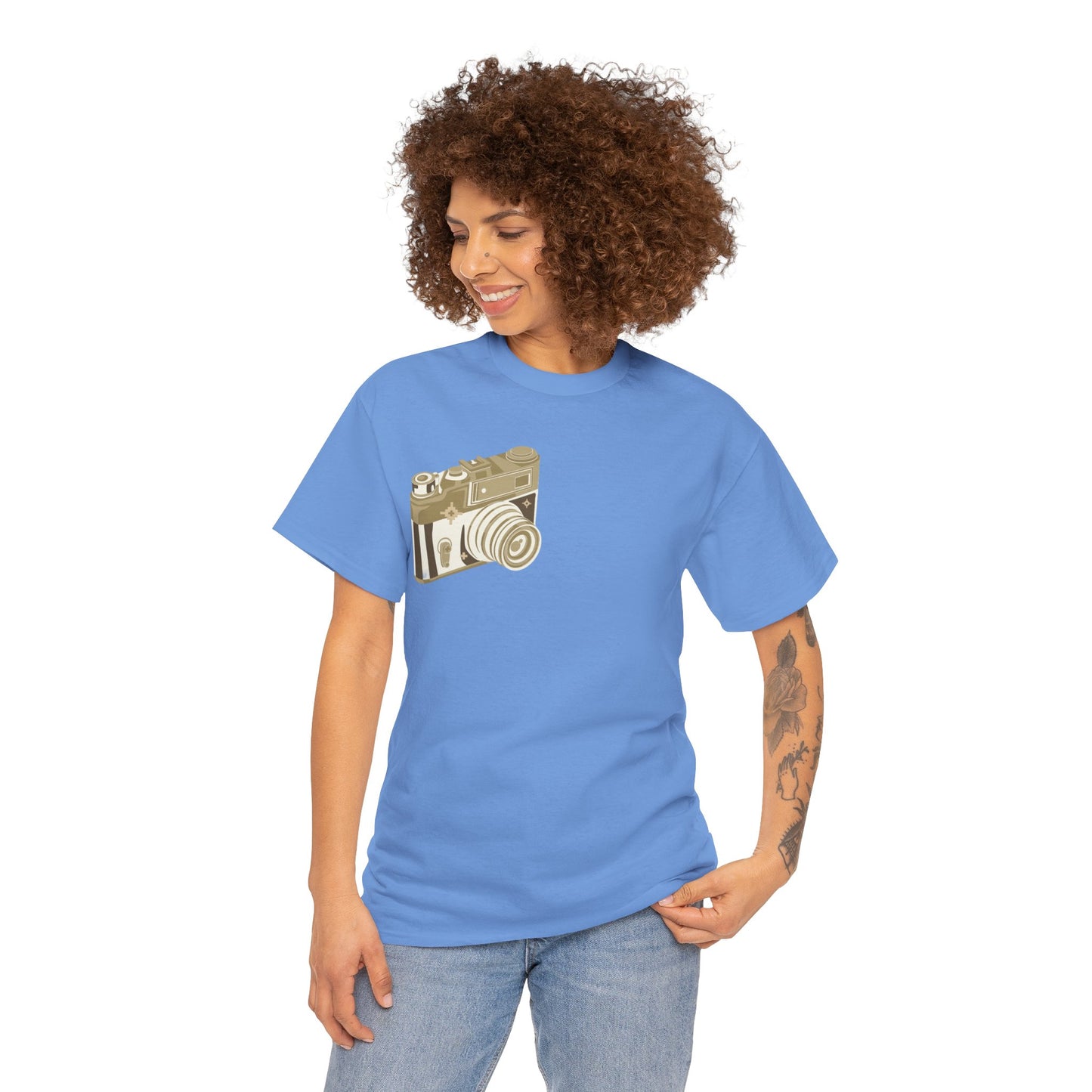 Unisex Camera Heavy Cotton Tee