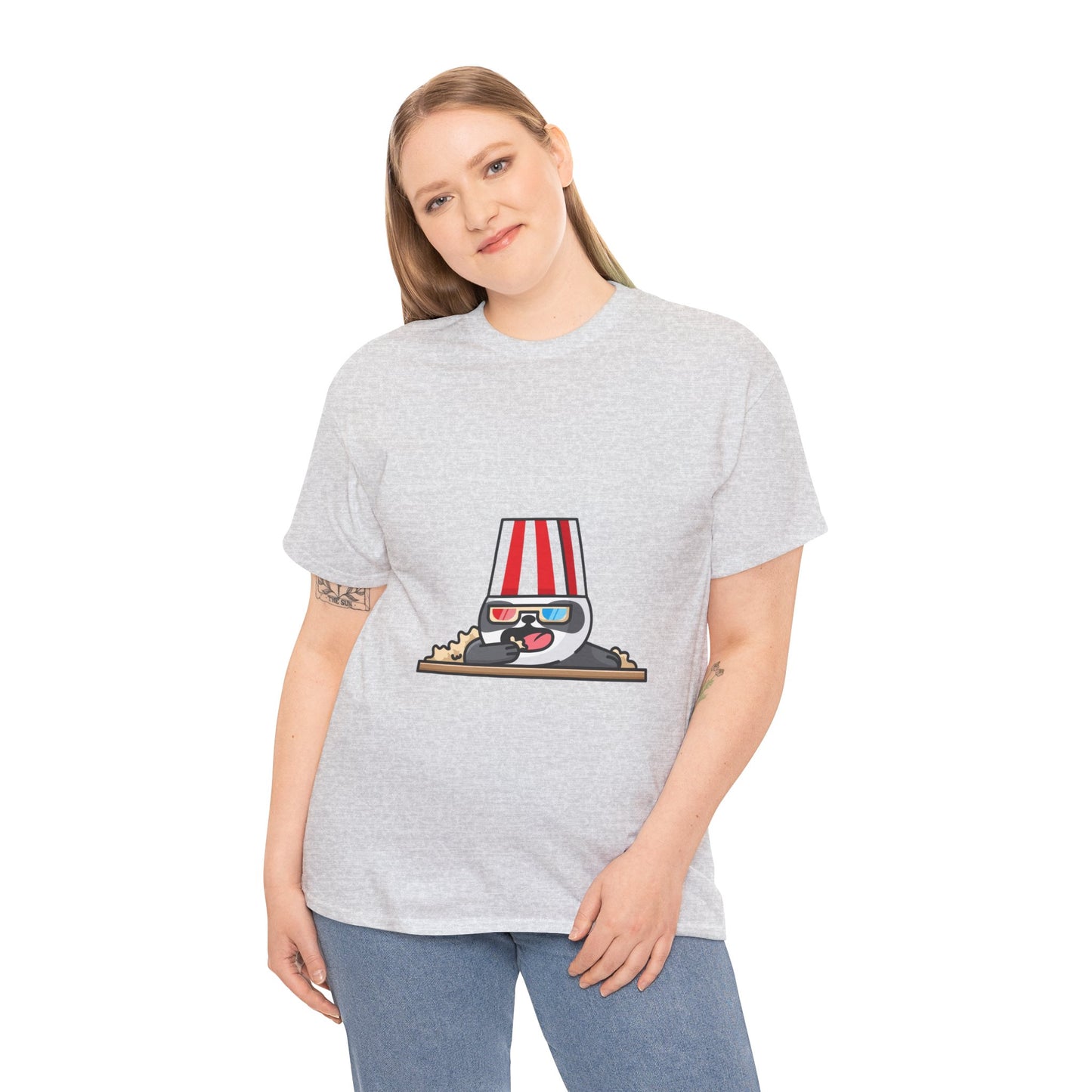 Unisex Panda Movie Popcorn Heavy Cotton Tee