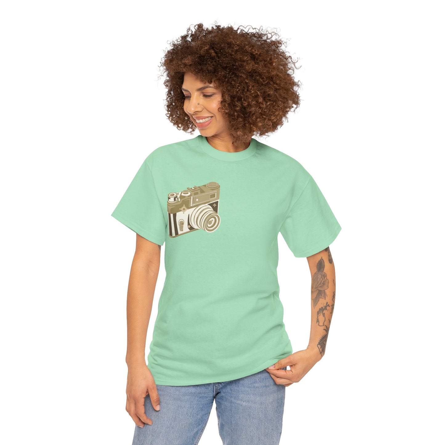 Unisex Camera Heavy Cotton Tee