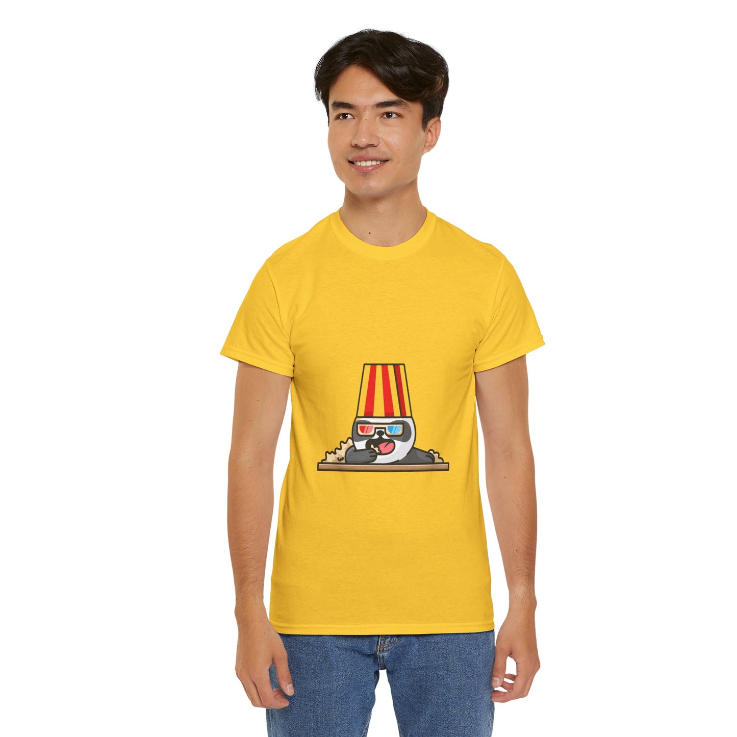 Unisex Panda Movie Popcorn Heavy Cotton Tee