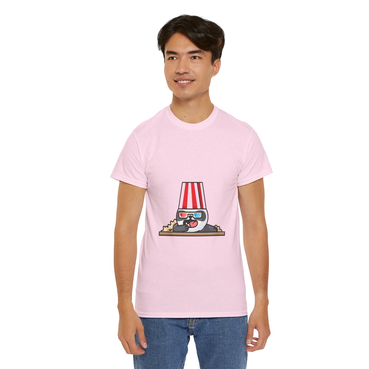 Unisex Panda Movie Popcorn Heavy Cotton Tee